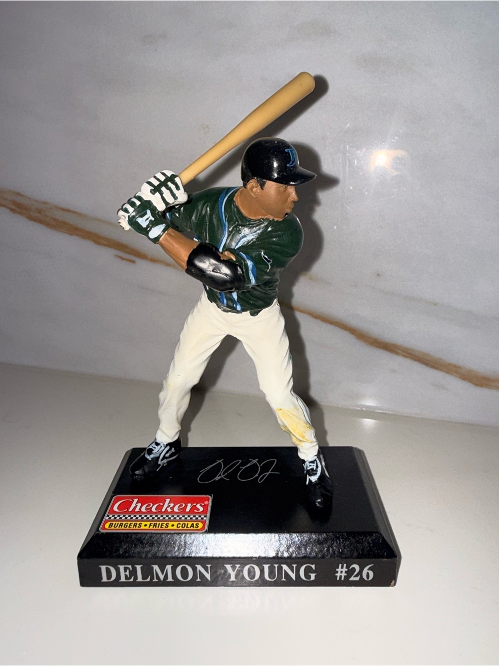 Demon Young #26 Tampa Devil Rays Figurine -Vintage MLB - Baseball Player Statue